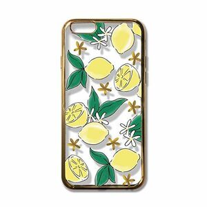 【送料無料】新品 iPhone6/6S 携帯ケース ソフトケース 定価2894円 サムライワークス SW-MTGI6-016 FAVO CASE METALLICO レモン ■L15137