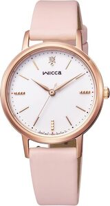 CITIZEN シチズン Wicca KP5-166-14 ソーラー 腕時計　ウィッカ レディース ダイヤモンド入 ピンクゴールド ホワイト/ピンク