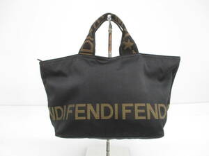 2405605-038 FENDI フェンディ ロゴライン 黒 ハンドバッグ