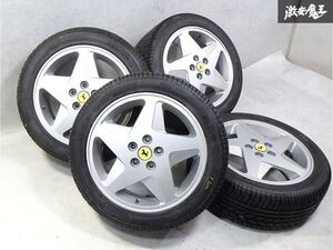 ガリキズ無し！センターキャップ付●フェラーリ 純正 348 SPEEDLINE 17インチ 7.5J +49 9J +68.05 PCD108 5H 5穴 ホイール4本