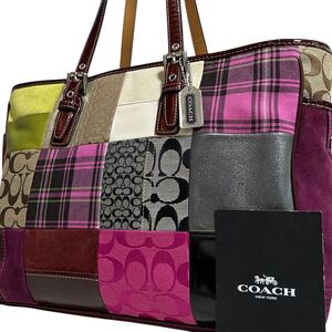 1円～【入手困難品】定価10万円 コーチ COACH トートバッグ ビジネスバッグ ブリーフケース A4 2way レザー メンズ レディース