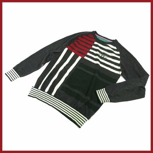 △▼TOMMY HILFIGER(トミーヒルフィガー)◆メンズ 長袖ニット◆Mサイズ◆グレー系◆上質◆良品◆