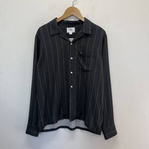 CRIMIE クライミー CR01-02L1-SL05 STAR STRIPE WASHABLE RAYON SHIRT ストライプ 長袖シャツ レーヨン M 10113595