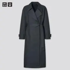 【UNIQLO U】 トレンチコート ダークグレー XS