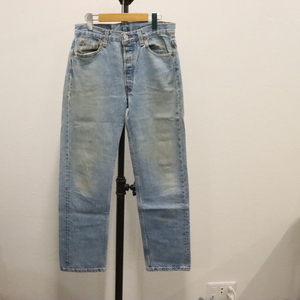 E122 90sビンテージ LEVIS リーバイス 501 デニムパンツ USA製■1990年代製 表記30インチ ブルー 青 ジーパン ジーンズ アメカジ 古着卸