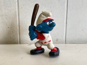 【 スマーフ PVC フィギュア 】 SMURF ヴィンテージ 野球 BASEBALL / SCHLEICH シュライヒ SMURF VINTAGE PVC FIGURE V6-11-20