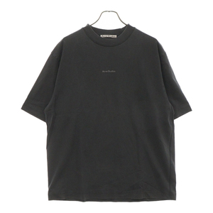 Acne Studios アクネ ストゥディオズ ロゴプリント 半袖Tシャツ カットソー BL0198 ブラック