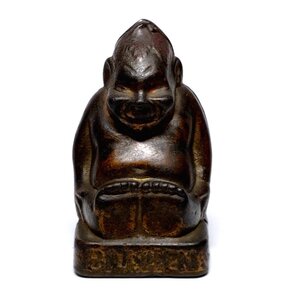 【侍】BILLIKEN ビリケン 1930年代 ヴィンテージ 鋳鉄製 貯金箱 コインバンク 20=137