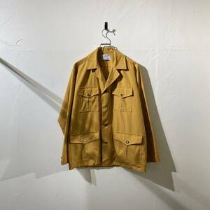 vintage euro poly cotton design shirt jacket ヨーロッパ古着 ビンテージ カバーオール デザインシャツ シャツジャケット 70s 60s