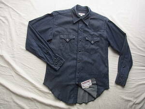 ENGINEERED GARMENTS エンジニアド ガーメンツ　インディゴシャンブレー素材　ウエスタンシャツ　サイズ XS MADE IN USA