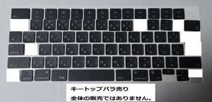 Macbook Pro Air A2442 A2485 A2779 A2780 A2681 キーボード キートップ キーキャップ ボタンバラ売り 修理パーツ 送料無料 