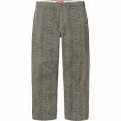 Supreme Snake Print Chino Pant Olive 32