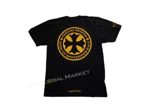 新品正規品 クロムハーツ Tシャツ イエロー CHプラス ブラック　M メンズ　半袖 ポケット Chrome Hearts Mens