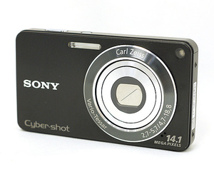 【中古】SONY製 Cyber-shot DSC-W350 ブラック 1450万画素 [管理:1050025067]