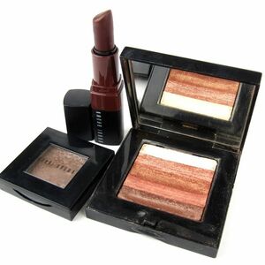 ボビイブラウン アイシャドウ等 クラッシュドリップカラー他 3点セット まとめて コスメ 難有 レディース BOBBI BROWN