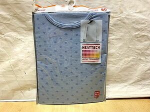 送料185円～　未開封　新品　ユニクロ　UNIQLO　HEATTECH　UネックT　サイズ80