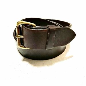 FILSON/1-1/2 BRIDLE LEATHER DOUBLE BELT/BROWN/46inch/Made in USA/フィルソン/ブライドルダブルレザーベルト/ブラウン/本革/真鍮