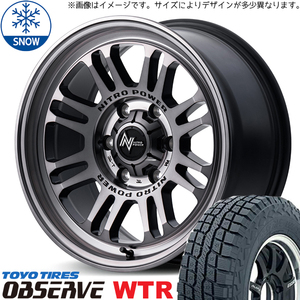 285/70R17 スタッドレスタイヤホイールセット FJクルーザー (TOYO OBSERVE WTR & NITROPOWER M16 ASSAULT 6穴 139.7)