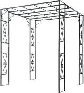 鉄製パーゴラ アイアン バラアーチ 果樹・くだもの棚 幅180奥行180高さ216cm PK-01