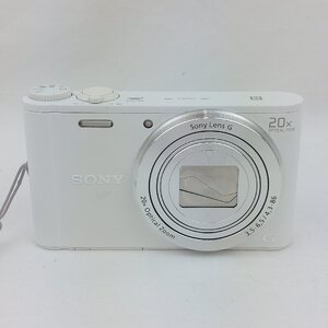 SONY　Cyber-shot　DSC-WX350　ホワイト　簡易動作確認済み　レザーケース・充電器・取説・箱あり　ソニー　サイバーショット　デジカメ