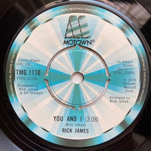 【試聴 7inch】Rick James / You And I 7インチ 45 muro koco フリーソウル サバービア 