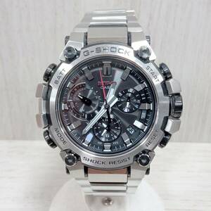 【G-SHOCK】CASIO カシオ/G-SHOCK ジーショック/MTG-B3000／クロノグラフ／シルバー /電波ソーラー時計