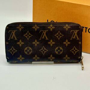 ルイヴィトン LOUIS VUITTON モノグラム ラウンドジップ ジッピーウォレット 長財布