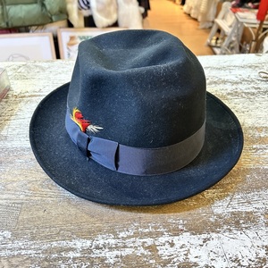 new york hat / ニューヨークハット ハット 帽子 フェルトハット ダービーハット デラックス ブラック made in usa 米国製 