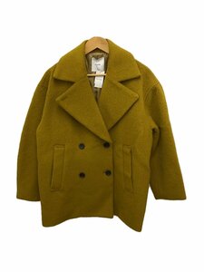 CLANE◆OVER LINE DOUBLE COAT/ピーコート/0/ウール/キャメル/13101-0052