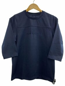 STUSSY◆Tシャツ/S/コットン/NVY/無地/フットボールTシャツ