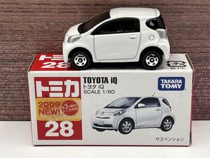 即決有★トミカ No.28 トヨタ TOYOTA iQ 2009 新車シール★ミニカー