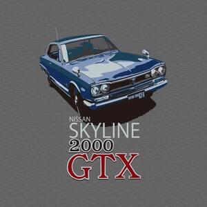 日産　スカイライン 2000GT-X■Tシャツ　XLサイズ■ダブルフォーカス