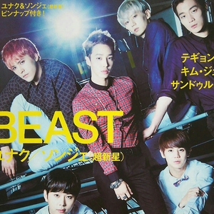 送料無料(^O^)BEAST・雑誌の切り抜き・9枚・ミニ切り抜き・3枚・チラシ・4枚