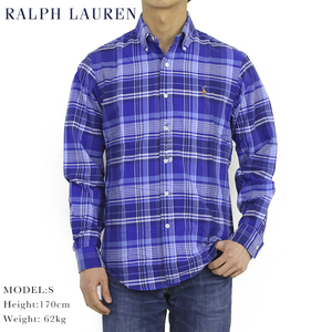 新品 アウトレット A470 Mサイズ 長袖 シャツ オックス チェック polo ralph lauren ポロ ラルフ ローレン 