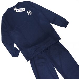 ★ニューヨーク ヤンキース YANKEES MLB 新品 メンズ メジャーリーグ 上下セット ダンボールニット 紺 [SET21454YA-67-M] 五 壱★QWER★