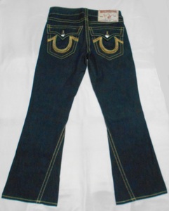 TRUE RELIGION トゥルーレリジョン RAINBOW JOEY　ブーツカット デニムジーンズ　米国製　濃紺　美品　W31