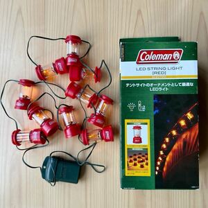 Coleman コールマン LED STRING LIGHT 「RED」電池は付いていません