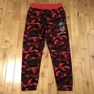 ★新品★ FAZE CLAN BAPE camo スウェットパンツ Mサイズ a bathing ape sweat pants エイプ ベイプ アベイシングエイプ 迷彩 i2