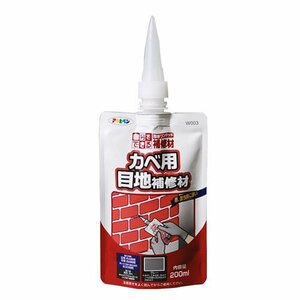 まとめ買い アサヒペン ワンタッチカベ用目地補修材 200ML W003 グレー 〔×5〕