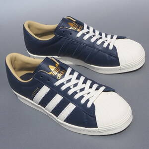 デッド!! 新品!! 26,5cm 23年 adidas SUPER STAR 80s TANY NAVY Night Indigo スーパースター 80s タニー ネイビー レザー 天然皮革 箱なし