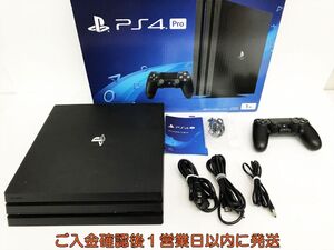 【1円】PS4Pro 本体/箱 セット 1TB ブラック SONY PlayStation4 CUH-7100B 初期化/動作確認済 FW9.60 プレステ4 K01-284hr/G4