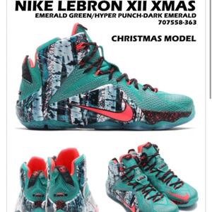 NIKE Lebron12 xmas Akron Birch 26cm