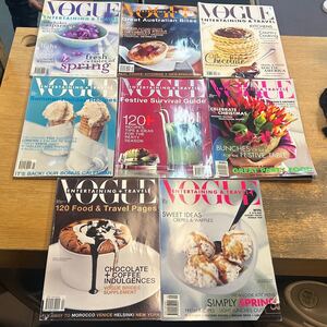 J0109-17.洋書まとめセット/洋書/雑誌/洋雑誌/海外/ディスプレイ/インテリア/VOGUE/レシピ/スイーツ/料理/本/ヴィンテージ/フラワー