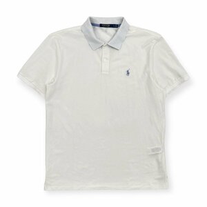 POLO GOLF RALPH LAUREN ポロ ゴルフ ラルフローレン 半袖 ポロシャツ ストレッチ Lサイズ /白/ホワイト/薄手/ラルフローレン株式会社