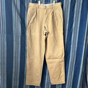 80s 90s banana republic safari and travel pants チノ プリーツ タック コットン 80年代 90年代