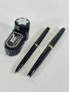 MONTBLANC モンブラン　万年筆　ボールペン　ブラック　ゴールド　２本セット　まとめ売り