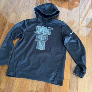 NIKE ナイキ パーカー フーディ just do it デカロゴ XL 黒