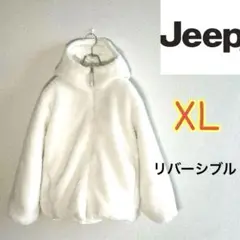 【リバーシブル】JEEP ジープ　ボアフリース　中綿ジャケット　レディースXL