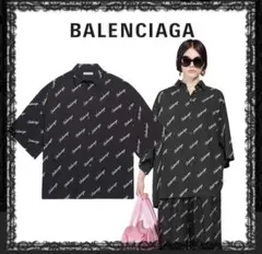 【値下】BALENCIAGA／〔新品〕ビスコースシャツ＆シルクパンツのセットUP