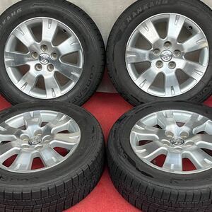 TOYOTA トヨタ アルファード 10系 純正 16インチ×6.5JJ +39 PCD114.3 5穴 NANKANG 205/65R16スタッドレス4本セット。ヴェルファイア等にも